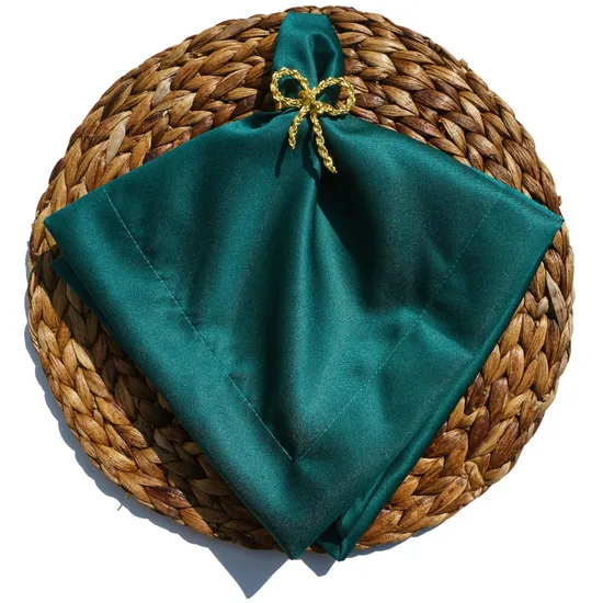 Emerald/ Satin /Double Color Tones Fabric for Napkins and Tablecloth