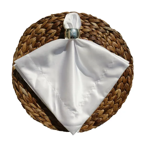 Ultra White Pure Satin for Napkin Cloths and Table Cloth for Luxe Events