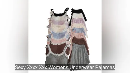 Sexy Xxxx Xxx Womens Underwear Pajamas for Set Plus Size Sleepwear Lace Trim 
