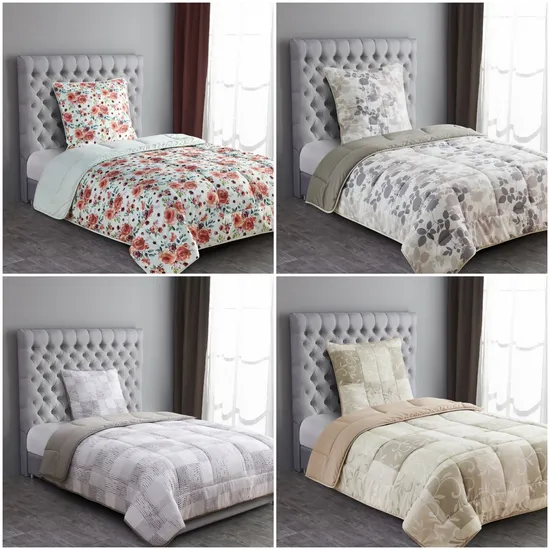 Factory Cheapest Bedding Set Pigment Printed Microfiber Super Soft Down Alternative Bed Duvet Inner Box Quilted Autumn Duvet with Microfiber 