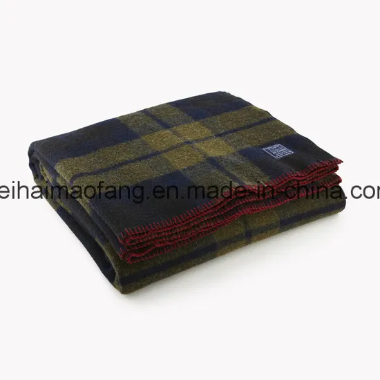 Woven Pure Virgin Wool Blanket 