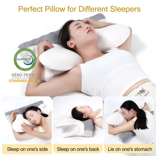 Accept Customization Neck Pain Relief Cervical Contour Memory Pillow 