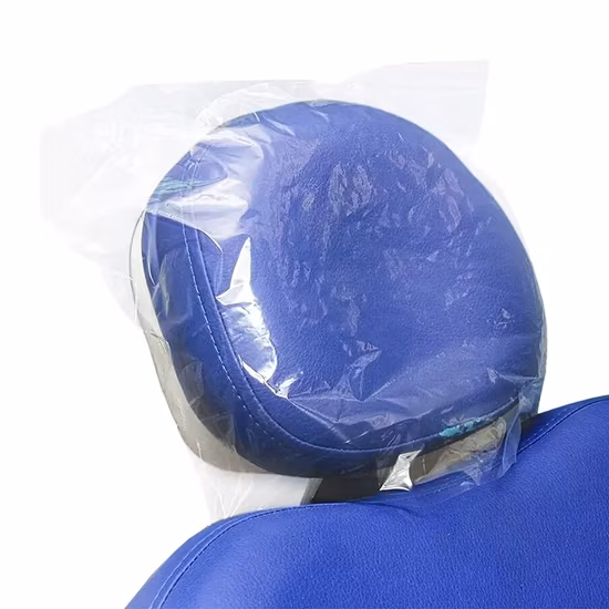 Dental Disposable Plastic Headrest Transparent Covers for Dental Chair